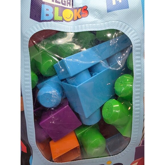 Mega Bloks 80 Piece Big Building Bag Set For Ages 1 Year & Up - Picture 2 of 10